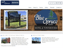 Tablet Screenshot of bluespruce-motel.com